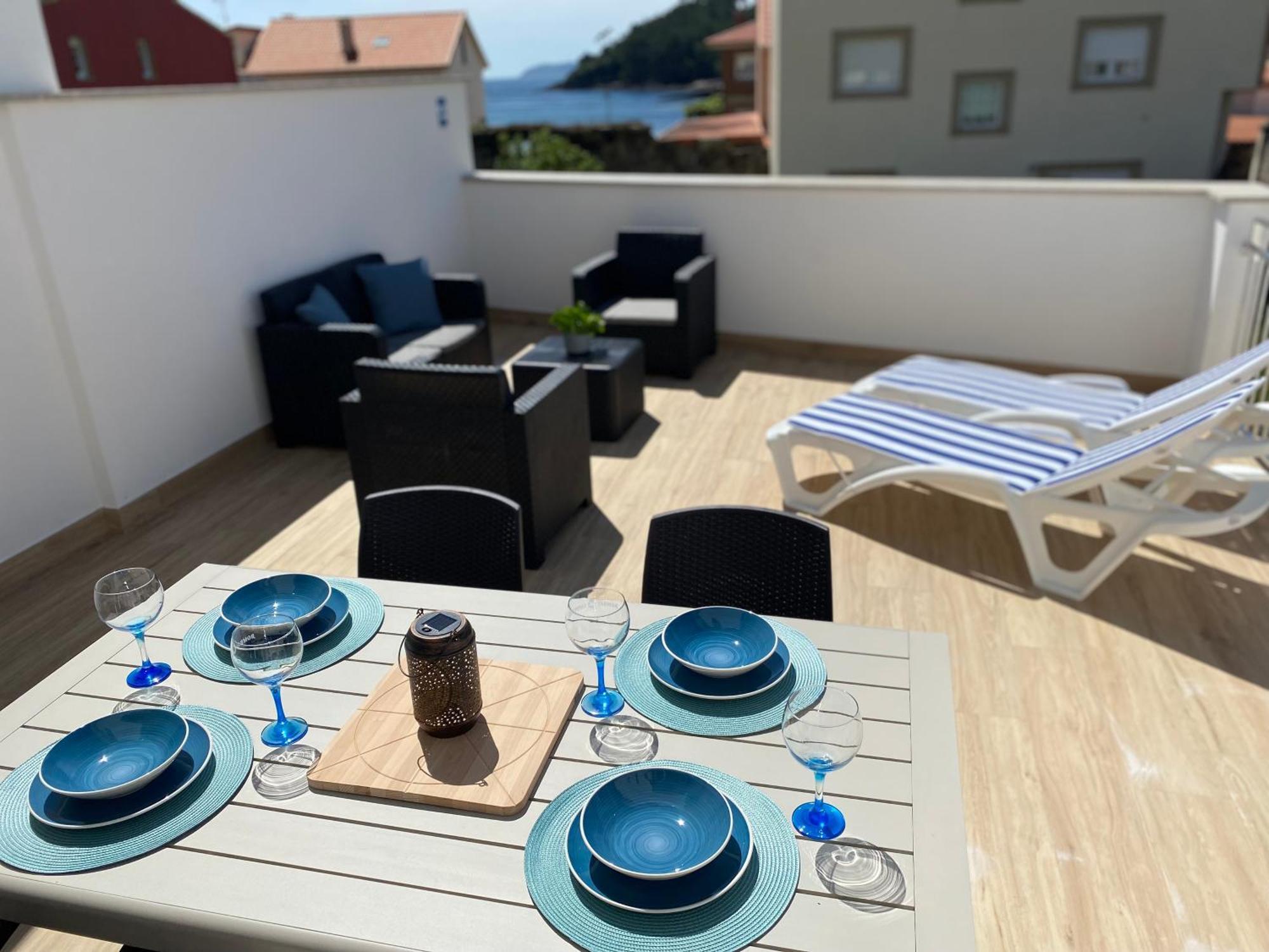 Apartamentos Ezaro Beach Dumbría Esterno foto