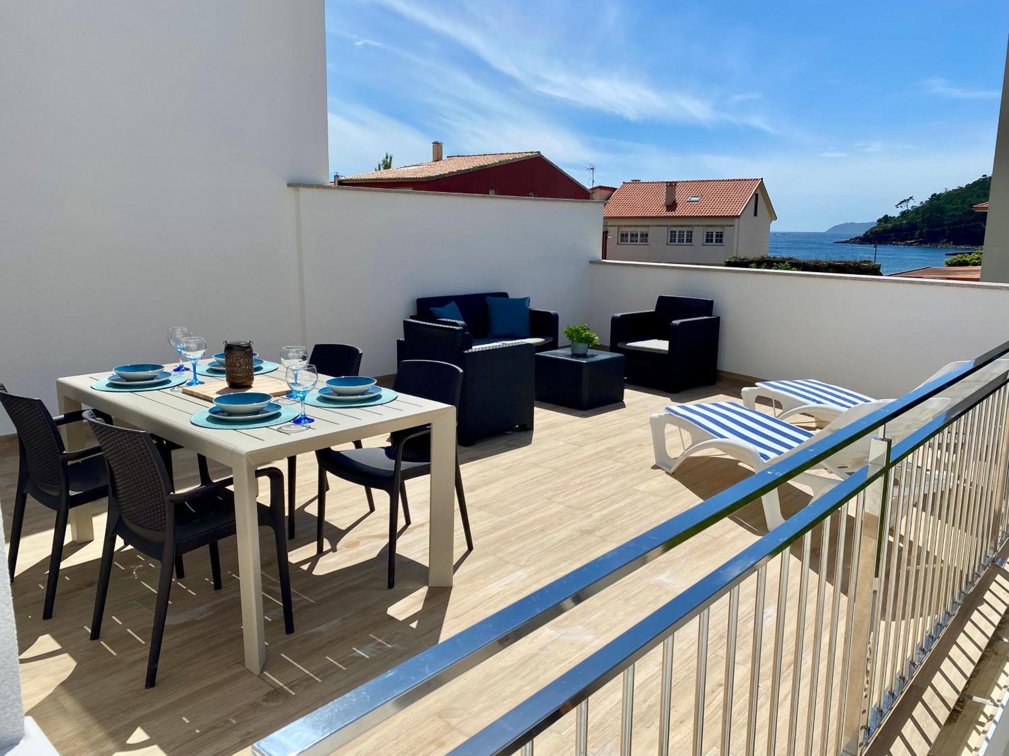 Apartamentos Ezaro Beach Dumbría Esterno foto